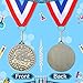 Quelay 100 Pcs 2'' Award Medals Bulk Gold Winner Medals with Neck Ribbons Metal Trophy Award Prize Gift for Tournaments, Competitions, Party, Kids and Adults(Science)