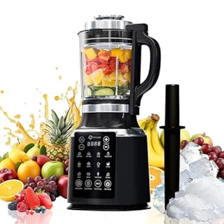Glass Blenders for Kitchen with Tamper, Blender for Smoothies, Professional Blenders 1500W Motor, 9 Adjustable Speeds, 14 Preset Programs, High-Speed Heating Blender for Nut Milk, Soups, Sauces & More