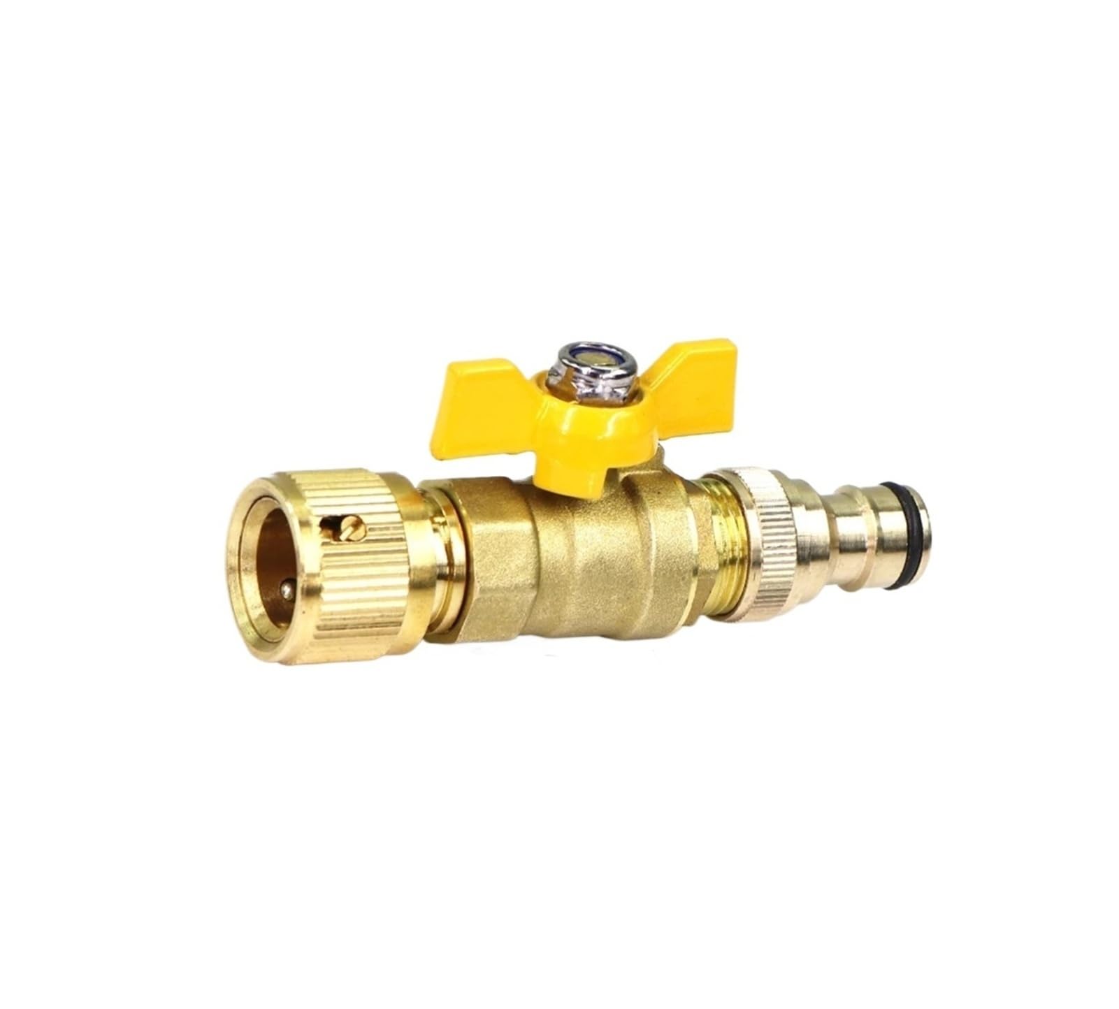Adattatore for Tubo Flessibile a Sfera in Ottone da 16mm 1/2 "Connettore rapido for Tubi di irrigazione Giunto Extender Spegnimento Raccordo for Giardino(Male to Female)