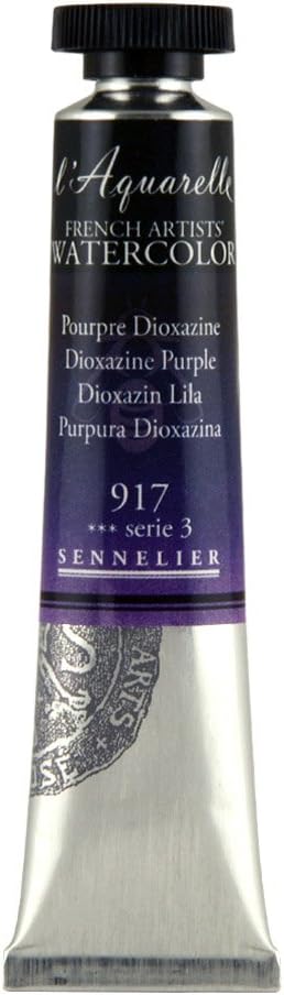 SENNELIER L'Aquarelle French Watercolor, 21ml Tube, S3 Dioxazine Purple