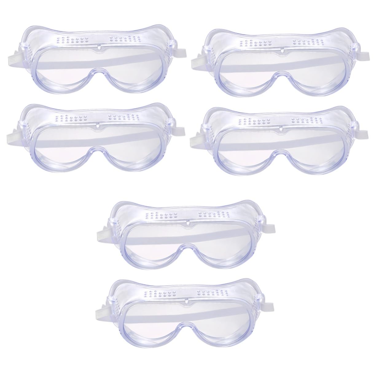 6piezas Gafas De Protección Multifuncionales Anti-viento y Anti- Transparentes y Porosas Para Ciclismo y Actividades