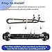 Adabuing 5.5KW 240V Titanium Hot Tub Spa Heating for Universal Heating Element Replacement for Flo-Thru, Also fit for Balboa Spa Heater Element and Spas Electric Heaters Or Swimming Pools -(10 inch)