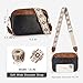 APHISON Crossbody Bags for Women Trendy,Vegan Leather Small Crossbody Purses Shoulder Handbags with Adjustable Strap Black Brown
