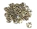 yueton 50pcs Vintage Anchor Sign Metal Charms Beads Pandent Jewelry Making Accessory (Bronze)