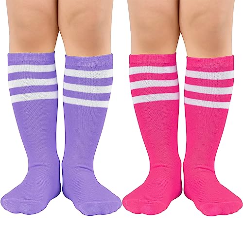 Century Star Toddler Soccer Socks for Girls Boys Baseball Socks Youth Softball Sock Kids Breathable Athletic Socks for Sports