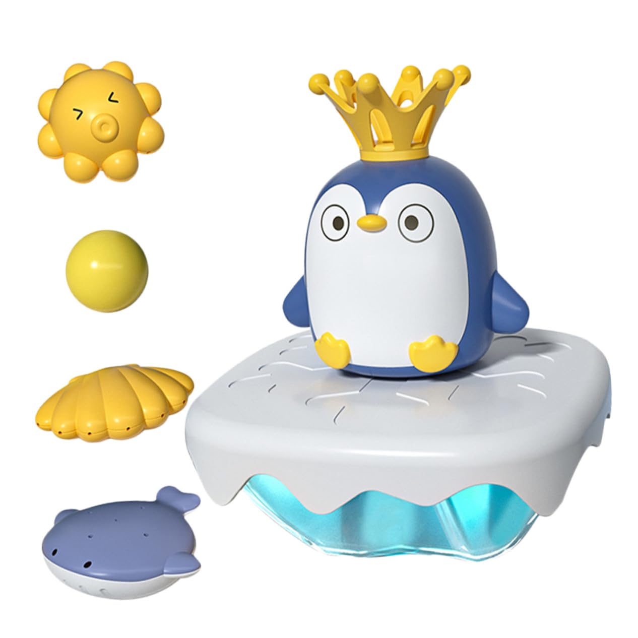 Juguete de Baño Pingüino Rociador de Agua Abs 1 Juego para Bebés