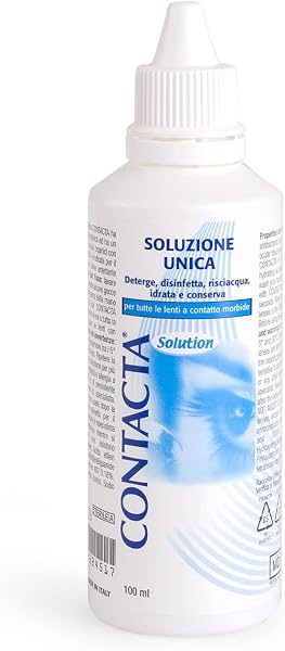 Contacta, Solution, Soluzione Unica per Lenti a Contatto, Favorisce Idratazione delle Lenti a Contatto, Deterge, Rinfresca e Idrata, 2x360 ml - 5