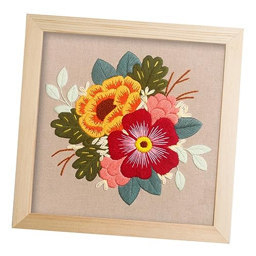 Kit broderie perforée punch needle BELLIFFY avec aiguilles et fils pour loisirs créatifs