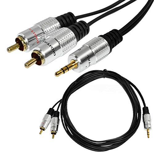 CAVI AUDIO JACK - RCA CAVO AUDIO JACK 3,5 MM A 2 RCA MASCHIO 3 Metri - Foto 7