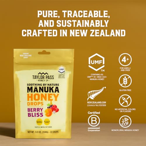 Taylor Pass Mānuka Honey Drops UMF 10+ 2 Packs miniatura 5