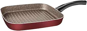 Bistequeira Tramontina Paris em Alumínio com Revestimento Interno em Antiaderente Starflon Max e Externo de Silicone Vermelho 28 cm 2,3 L