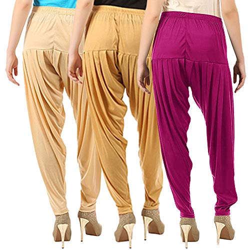 Image of Buy That Trendz Patiala Salwar for Women Relaxed Fit Viscose Patiyala Salwar Harem Bottom Pants