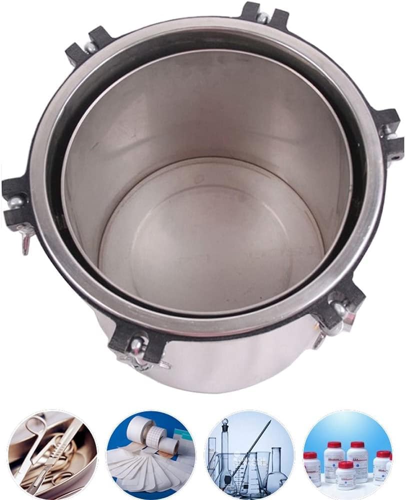 Electric Heated 4.7 Gallon(18L) Autoclave Steam Sterilizer Stainless Steel Shell Pressure Canner