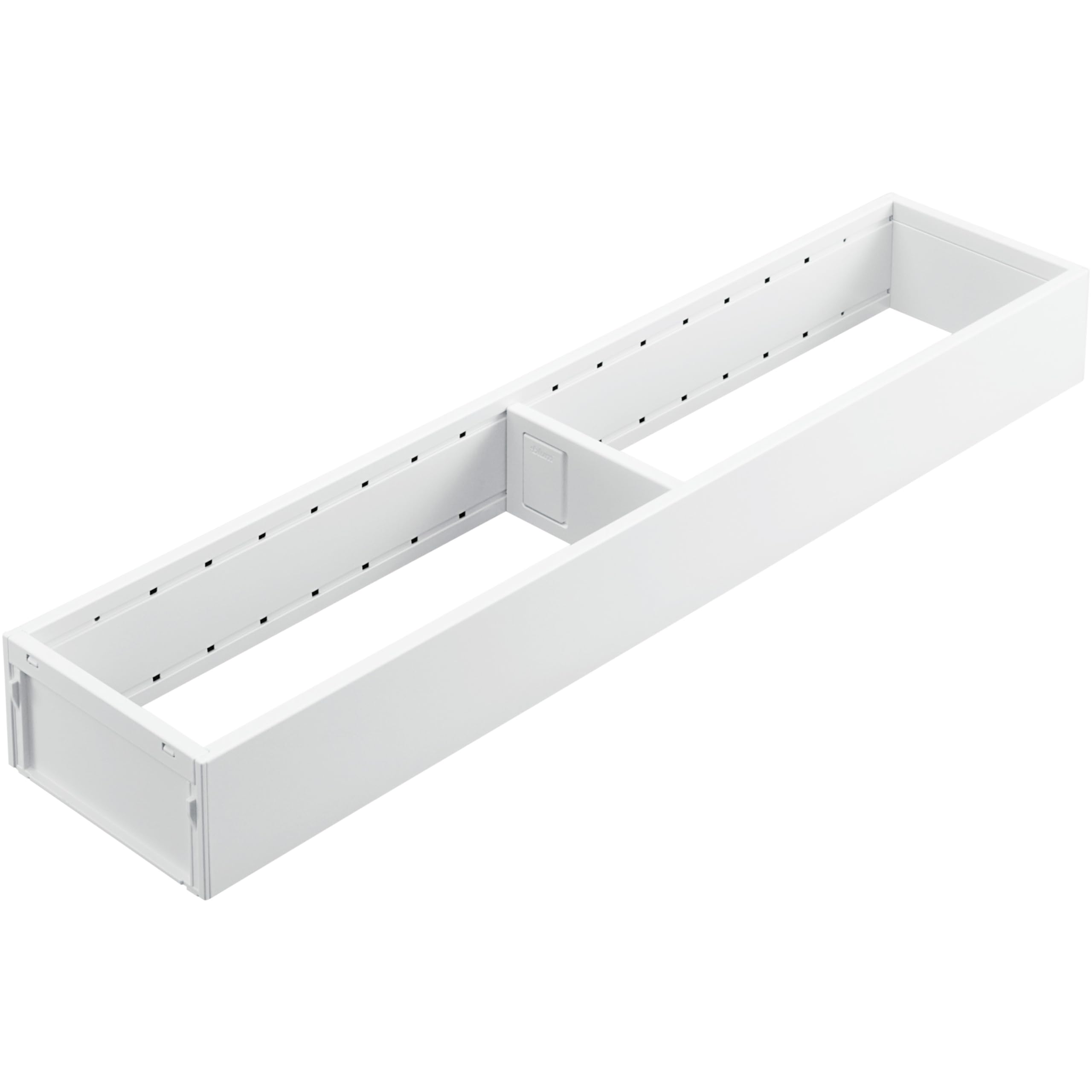 Blum Silk White Ambia-Line Drawer Organiser In Powder-Coated Steel | Ideally Suited For Use In Kitchen, Bathroom & Living Area | Modularly Expandable | 47×10×5 Cm | With Magnetic Plate |