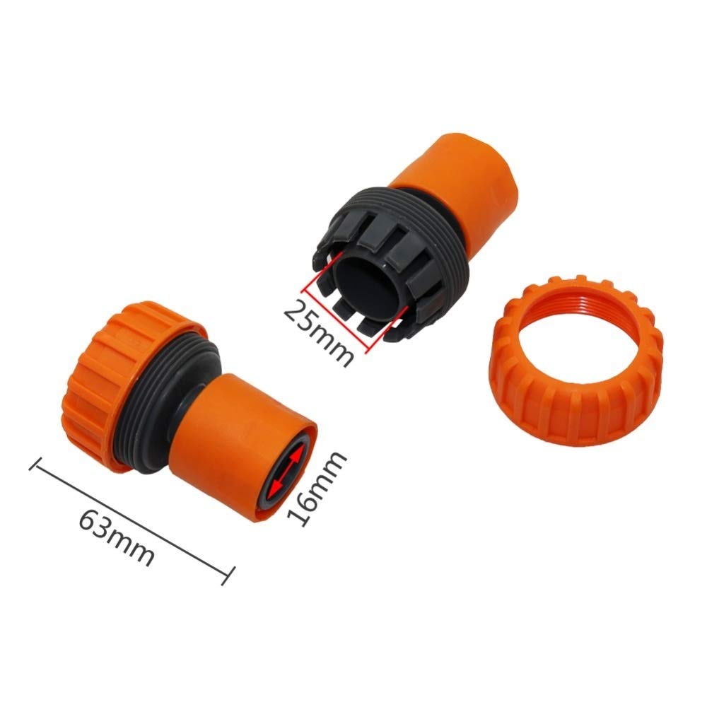 Conector de codo de tubería 1" Lavado de manguera de agua del grifo conectores estándar adaptador de coche Jardín de riego Tubería conexión de la manguera reparación de las articulaciones 50 PC