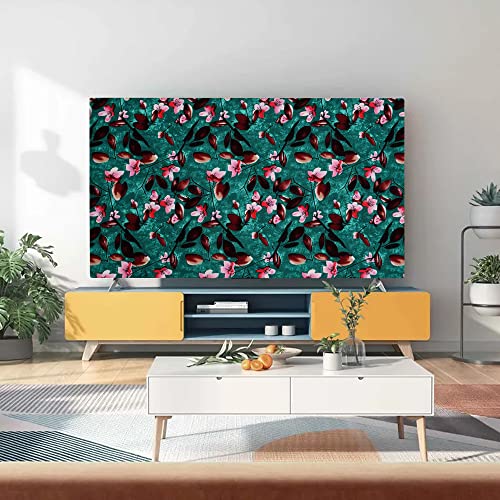 Image of Glassiano Marigold Dustproof Printed 55 inch LED TV Cover Screen Protector Compatible for All Models, Print 11