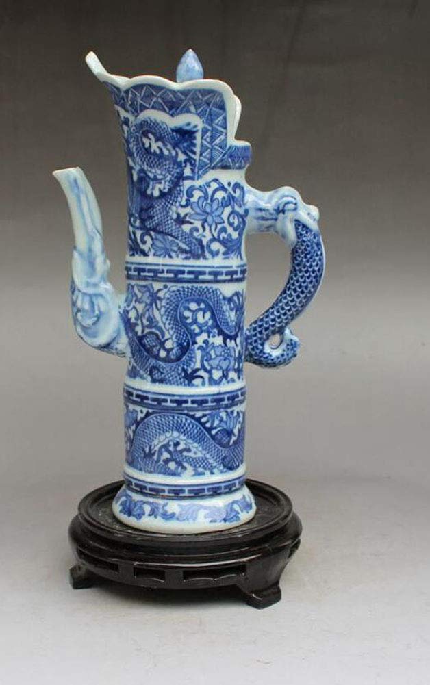 Jingdezhen Ceramic Wine Pot Household Wine Bottle Retro Chinese Court Antique Wine Jug - A01
