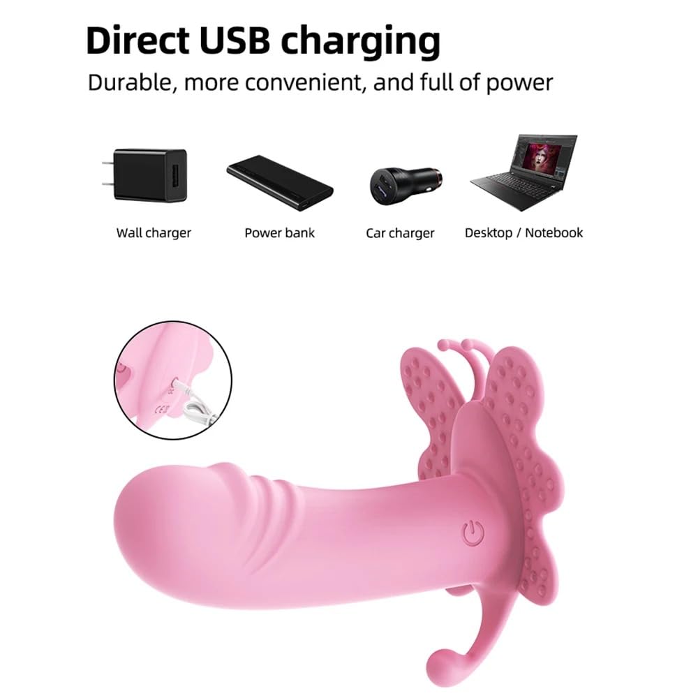 Vibratore Vibratore a farfalla indossabile telecomandato Vibratori a dildo Per Donne G-spot Clitoride Mutandine a farfalla Uovo vibrante Giocattoli del sesso