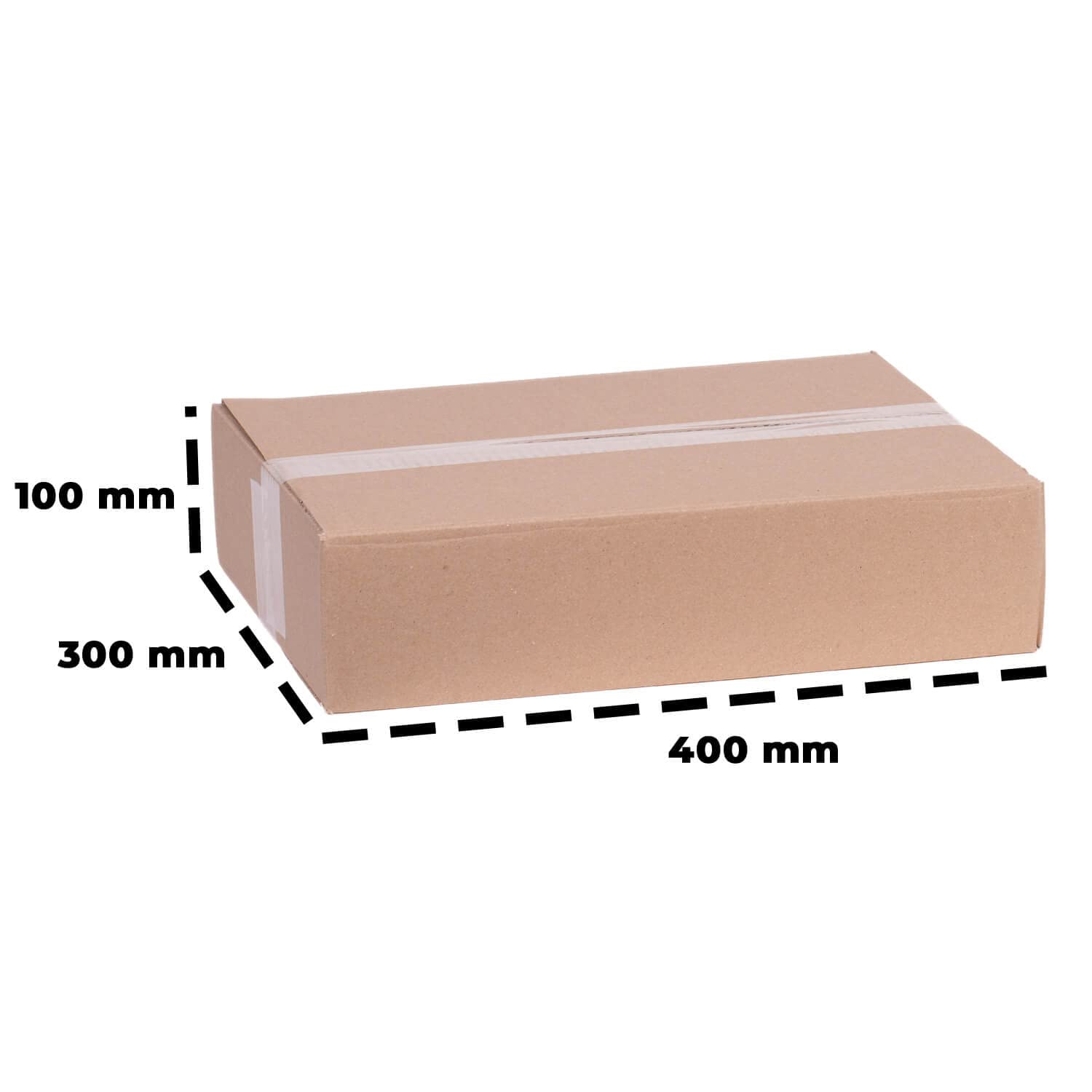 smiley pack 25 Stück Faltkartons 400 x 300 x 100 mm braun Versandkarton Verpackungskartons 40 x 30 x 10 cm aus Wellpappe 1 wellig Karton Pappkarton Versandbox Paket Päckchen