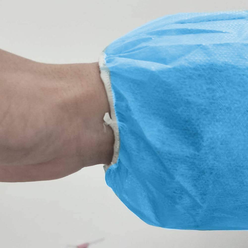 LPM - Lot de 100 Blouses de Protection Jetables Non tissé Non Stériles 40 gr/m2