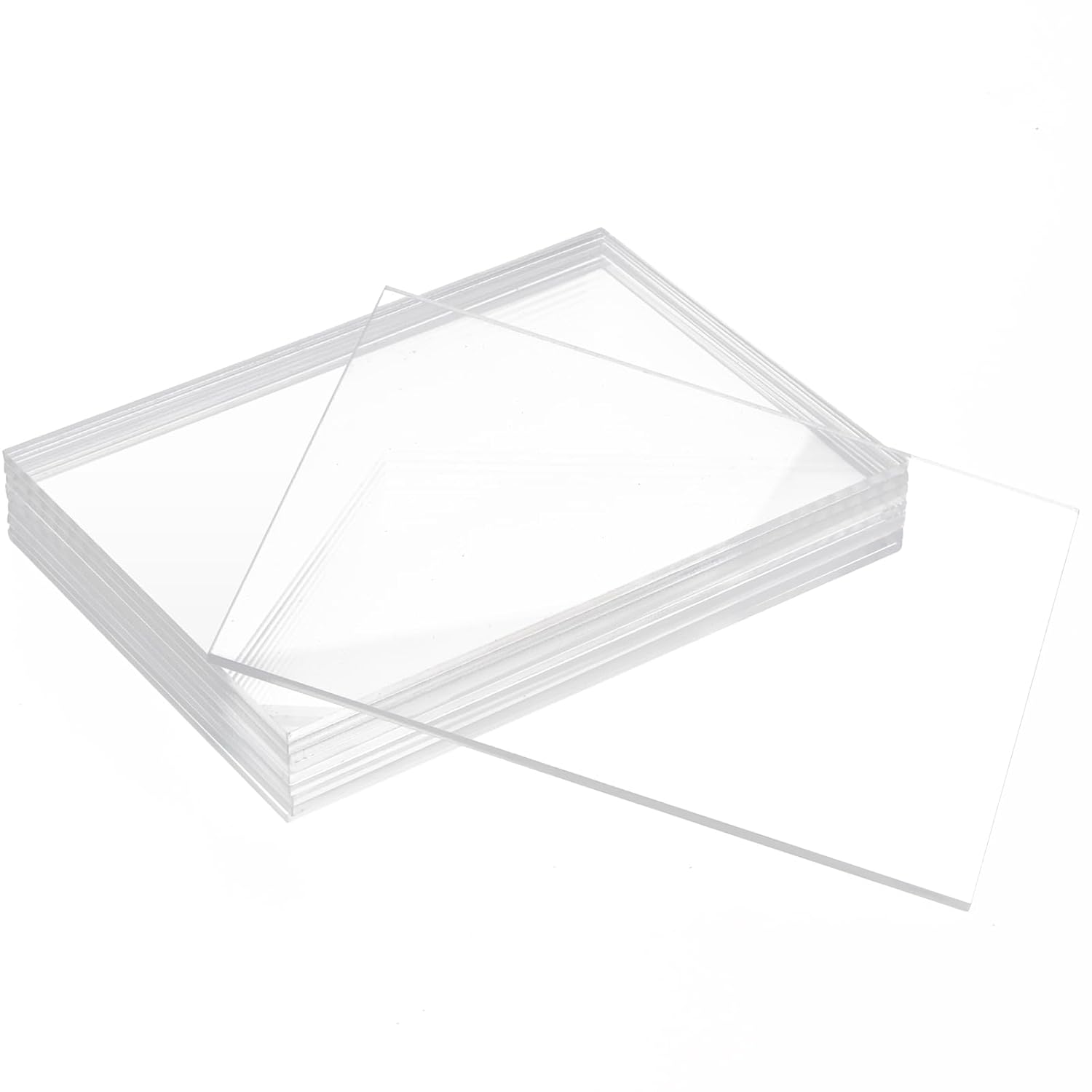 JINMURY 10 Pack 8"x10" Clear Acrylic Sheets 1/8" Thick (3mm) Cast Acrylic Plexiglass Sheet Transparent Plastic Sheets for Sign, Laser Engraving and Cutting, Crafting, DIY Display Projects