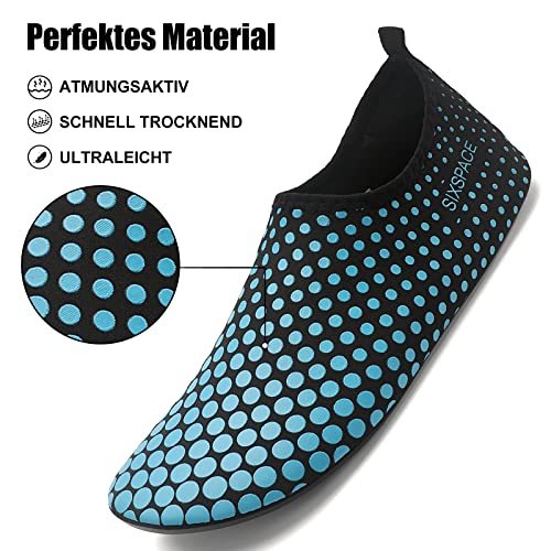 LUEDKA Unisex Badeschuhe Wasserschuhe Schnell Trocknend Schwimmschuhe Strandschuhe rutschfest Aquaschuhe Leicht Surfschuhe Gr.34-48 - Image 3
