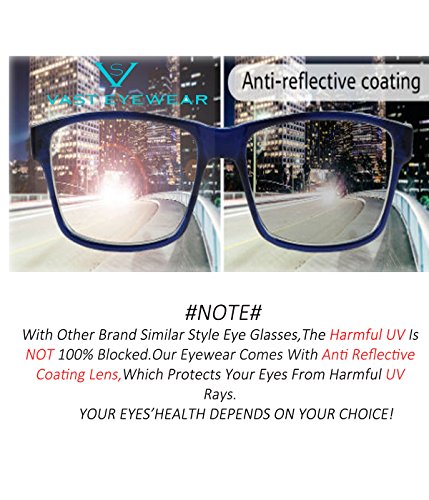 computer glasses anti glare anti reflective coating black frame
