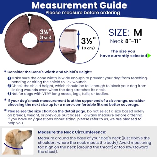 Image of BARKLESS Dog Cone, Inflatable Dog Cone After Surgery for Small Medium Breeds, Soft Surgery Collar with Enhanced Anti-Licking Guard Shield for Pets, Patented Protective Donut Collar