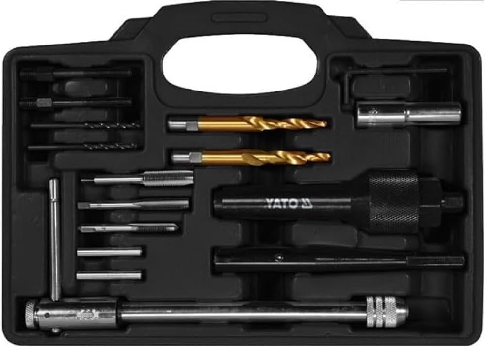 YATO YT-05342 Glow Plug Drilling Tool Set components and features