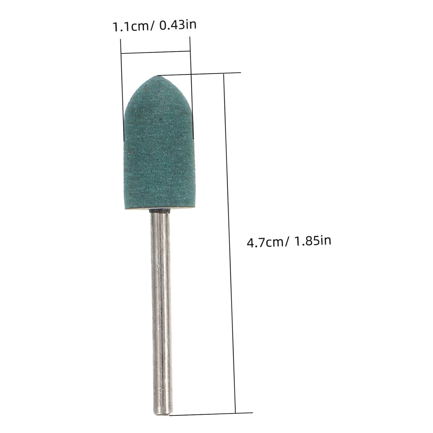 4sets Mounted Points Abrasive Stone Grinding Bits for Rotary Tool Rubber Sanding Tool Set for Polishing and Grinding Easy Replace Bright for Quick Identification