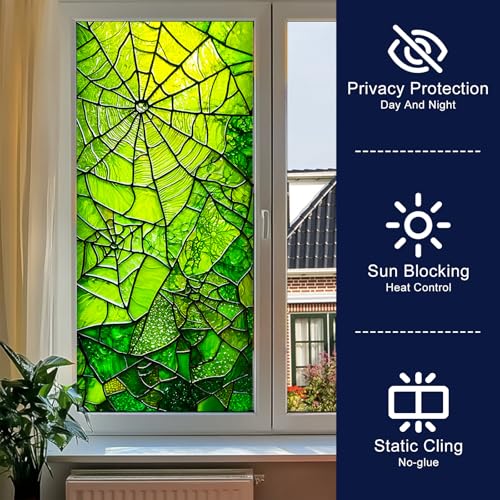 Vinilo Decorativo para Ventana Diseño Tela de Araña 44.96x99.88 cm miniatura 2