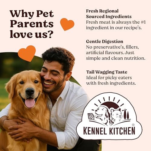 Image of Kennel Kitchen Dry Dog Food Adult 100g | Fresh Chicken with Superfoods - Pumpkin & Turmeric | Probiotics for Digestive Support | No Artificial Colors or Flavours | Complete & Balanced for All Breeds