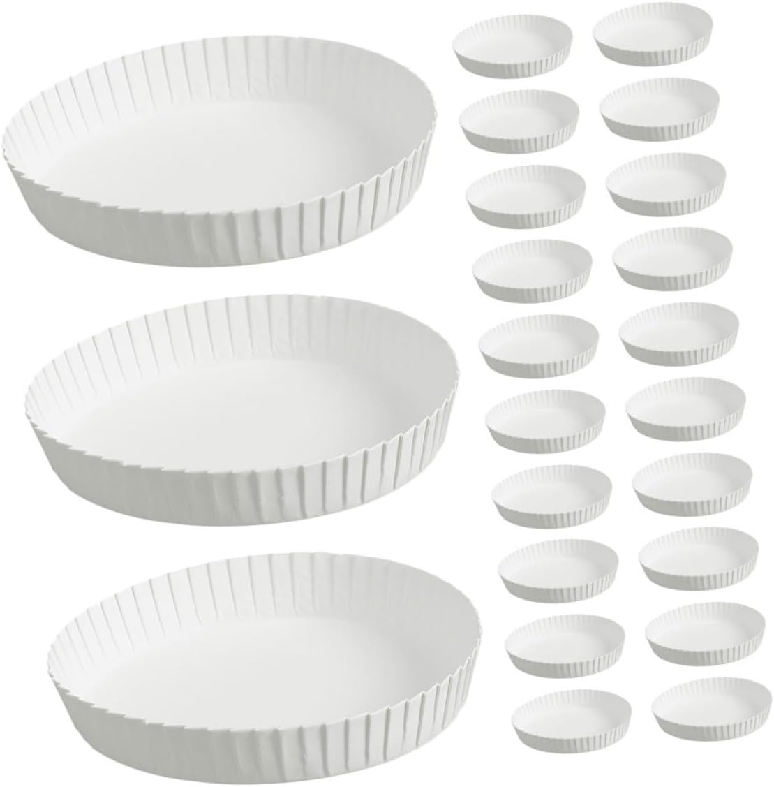 Didiseaon 500pcs Disposable Paper Cup Covers Lids for Hotels Restaurants and Catering Services White for Tea and Beverages