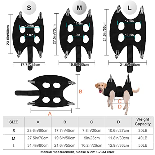 Lurowo Upgraded Pet Grooming Hammock, Dog Grooming Harness Kit with Adjustable Velcro - Image 2