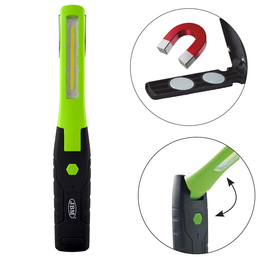 LÁMPARA PORTÁTIL COB PLEGABLE CON BASE GIRATORIA IMANTADA ARTICULADA