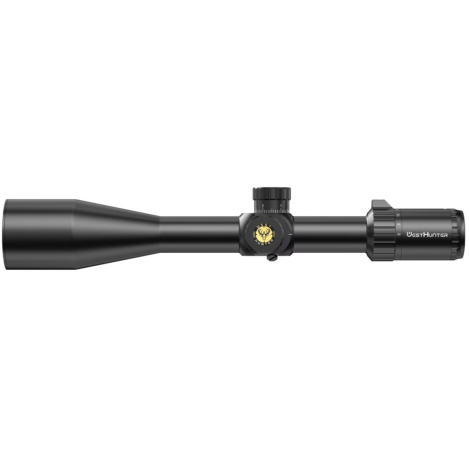WestHunter Optics HD 6-24 x 50 SFP Vises télescopiques de précision, tube de 30 mm, deuxième plan focal 1/10 mile, exclusif pour compétitions sportives de longue distance