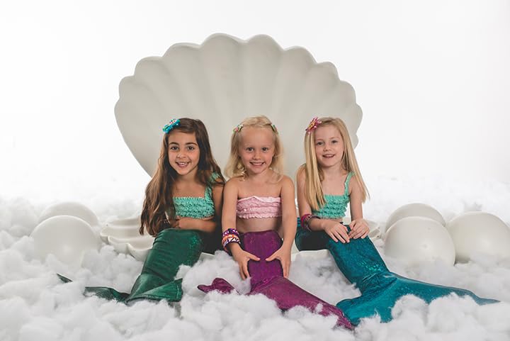 Miniatura 2 de Mermaids Forever - Pinzas para el cabello, color rosa y aguamarina, accesorios para el cabello para niñas, pinza de cocodrilo, adecuadas para todo