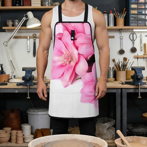 Delantal de trabajo con 8 bolsillos ajustable unisex miniatura 4