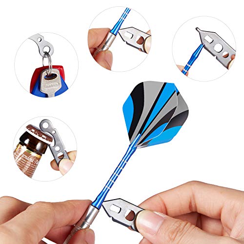 Biange Soft Tip Darts 12 Pcs 18 Grams Plastic Tip Darts Set With Aluminum Shafts, 120 Extra Dart Tips, 24 Dart Flights, Flight Protector, Dart Tool For Electronic Dart Board #TOP5