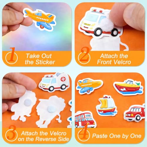 Image of Kiddale DIY Reusable Water Painting Book for Kids 3-8 years | Transportation Theme | Magic Water Coloring with Water Pen | 4 Reusable Painting Sheets ... Sheets | Mess-Free Travel Activity Book