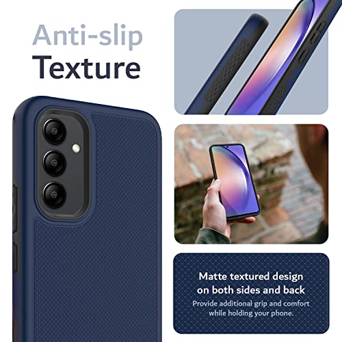 Image of TUDIA [MergeGrip Designed for Samsung Galaxy A54 5G Back Cover (2023), [Drop Tested] Dual Layer Shockproof Slim Military Grade Non-Slip Tough Heavy Duty Protection - Indigo Blue