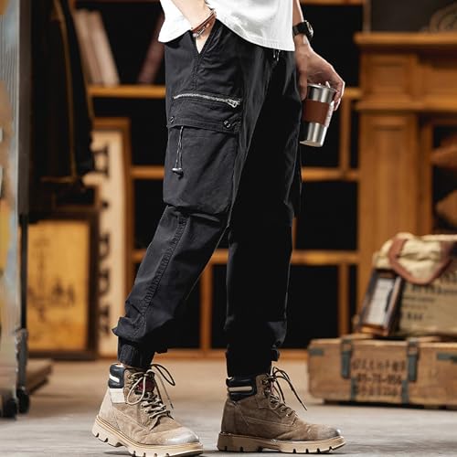 XYXIONGMAO Men's Fashion Hip-Hop Casual Streetwear Joggers techwear Pants Tactical Cyberpunk Sweatpants Cargo Pants for Men4