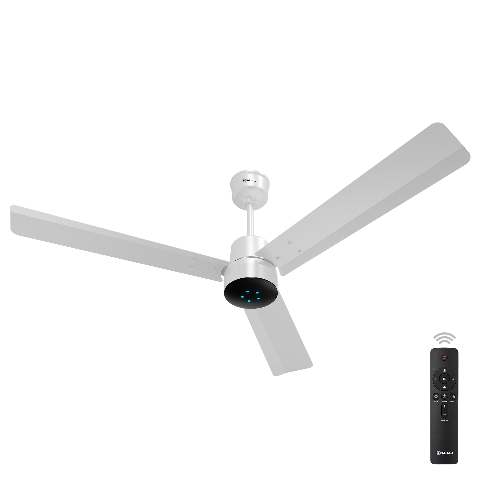 Bajaj Classico Sleek Neo 5S 1200MM(48) BLDC Ceiling Fan with Remote|LED speed indicator|BEE 5 Star Rated Energy Efficient|Power Saving|Sleek Compact Design|High Air Delivery|2Yr Warranty|White & Black-image-42