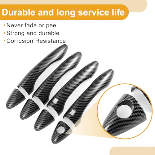 Partuto Smart Car Door Handle Cover Trim - Car Side Door Handle Cover - for Kia Optima K5 2011-2015 Carbon Fiber Black - 1 Set by Partuto - Used condition - Image 6