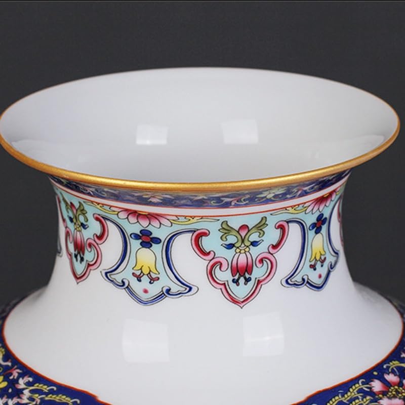 Amazon.co.jp: N/A パステル風景画中国花瓶磁器花瓶ホーム