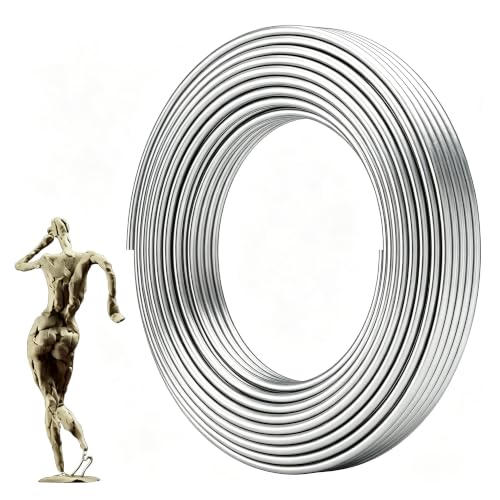 30FT 3 Gauge(6mm) Flexible Craft Wire, Aluminum Armature Wire for Plants