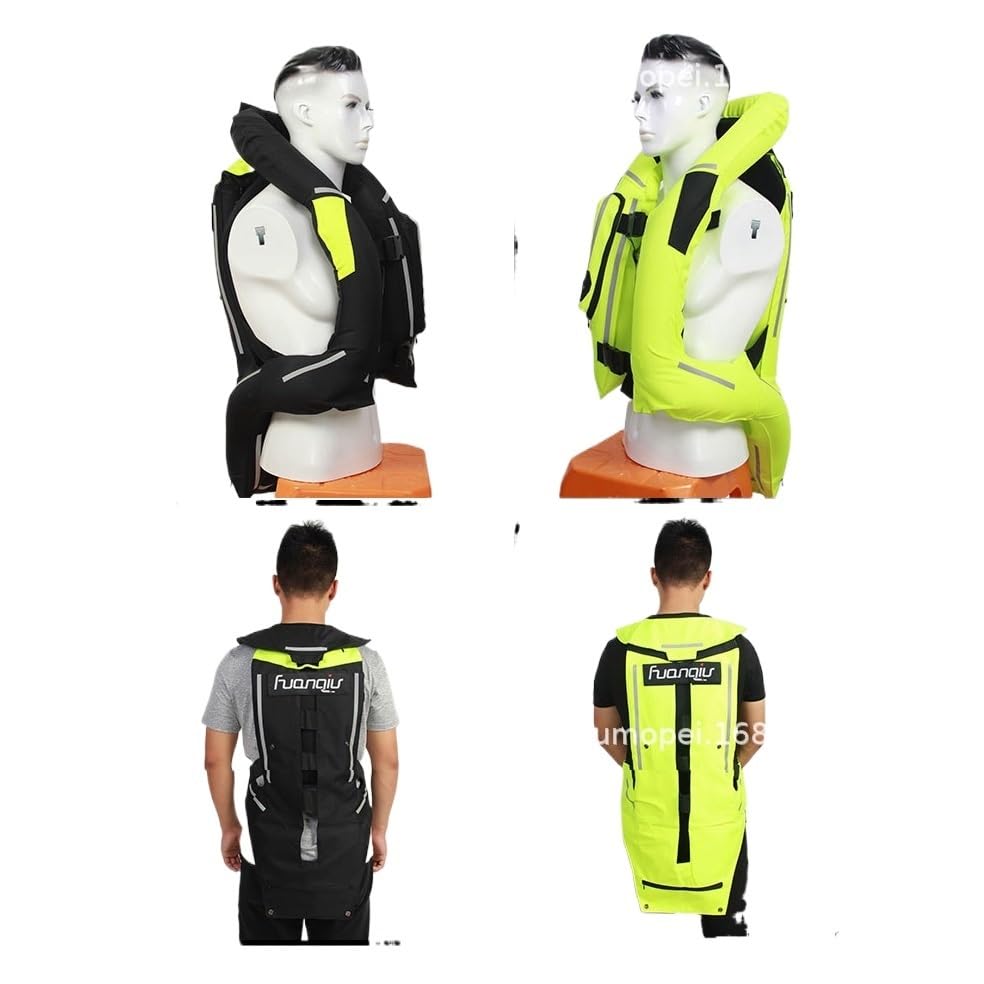 Light Weight Motorcycle Airbag Vest Horse Riding Airbag Vest Suitable For Adult Men, Women, Youth(Preto,XX-Large)