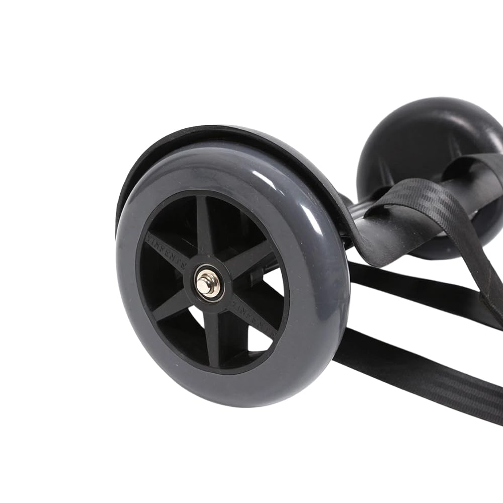 Chariot de basse vertical facile à transporter pour contrebasse de taille 1/10 à 4/4 avec roues durables, longues sangles y compris 1 coussinet de protection de cale (chariot de basse)