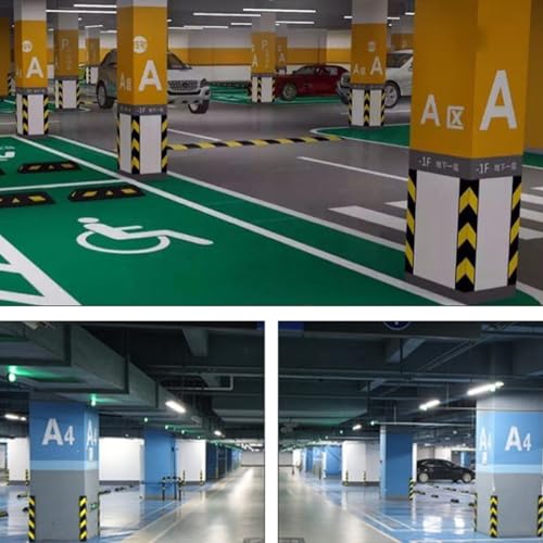 Paraspigoli riflettente, protezione da parete per la sicurezza in garage, magazzino, ufficio, protezione durevole per bambini e adulti