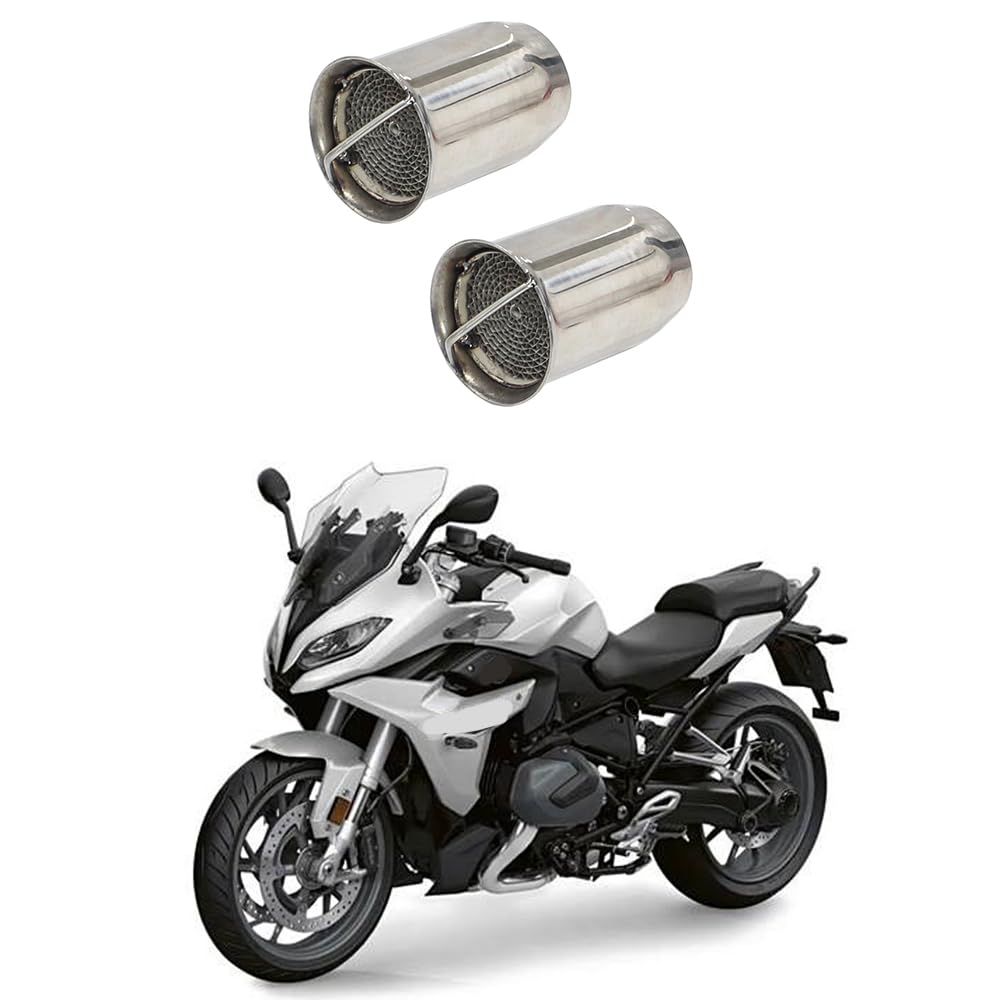 51mm DB Killer Motorrad Auspuff Schalldämpfer Einsatz 2 Stück Edelstahl